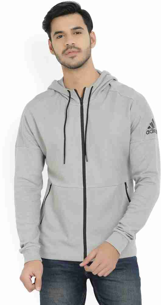 Mens grey store adidas jacket