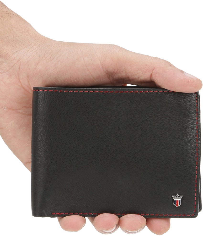 LOUIS PHILIPPE Men Black Genuine Leather Wallet