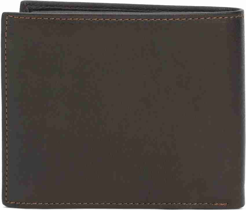 Men's Louis Philippe Leather Wallet Brown Bi-Fold