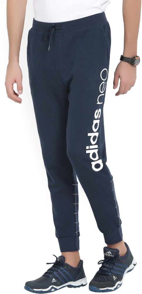 ADIDAS NEO Solid Men Blue Track Pants