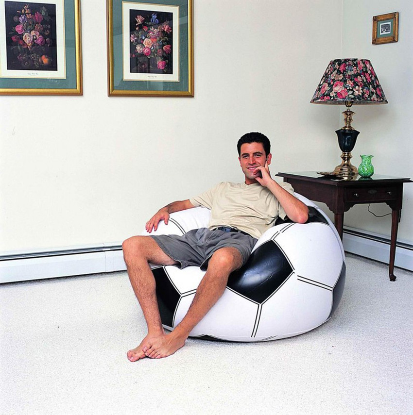 INTEX Original Inflatable Giant Football Beanless Bag Air sofa