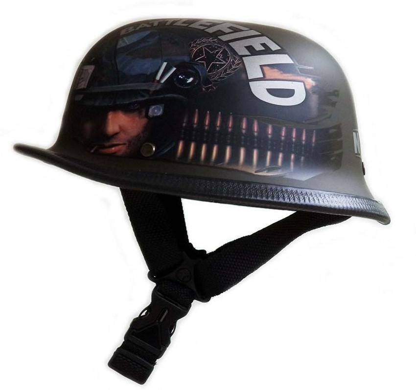 SPEEDYRIDERS German Style Battle Field Half Helmet Matte Color
