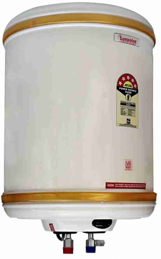 PV STAR 15 L Storage Water Geyser (15 L Electric Water Geyser (White, POWER  SUNPOINT Premium 15 Litre Water Heater Geyser With 5 Star Rating ||Pressure  Relief Velve ||Fusible Plug || Thermal