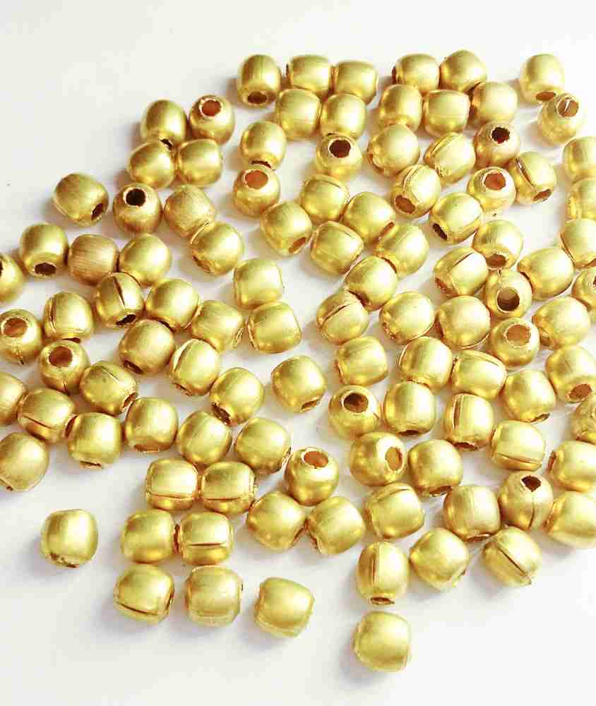 BestUBuy Acrylic Metal Finish Gold Beads For Jewellery Making - Acrylic  Metal Finish Gold Beads For Jewellery Making . shop for BestUBuy products  in India.