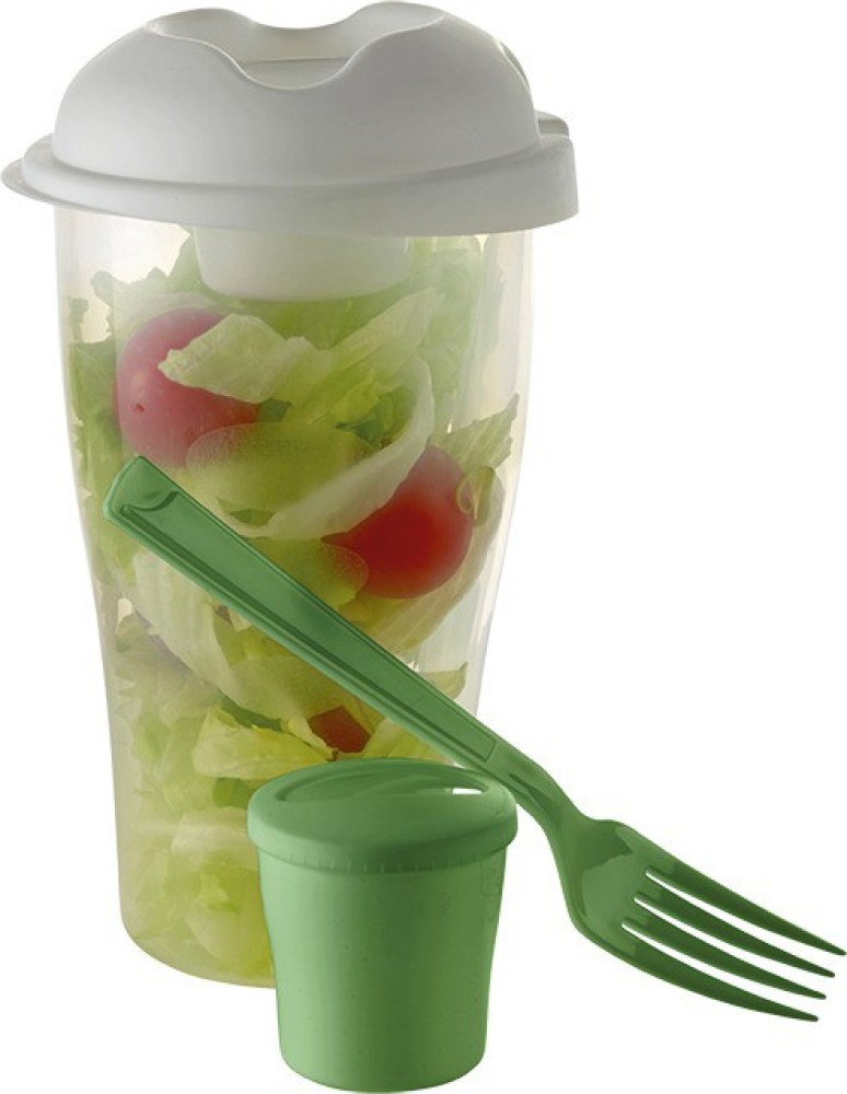 fresh salad container serving cup shaker