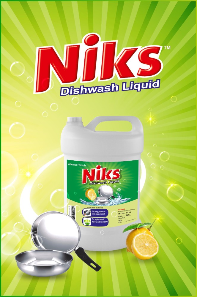 NIKS Premium 5 Ltrs Dish Cleaning Gel Price in India - Buy NIKS