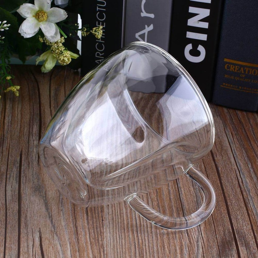 Heart Shaped Heat-Resisting Double Wall Clear Transparent Glass