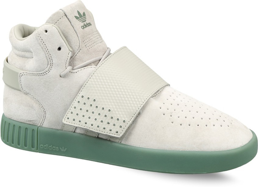adidas tubular invader strap on feet