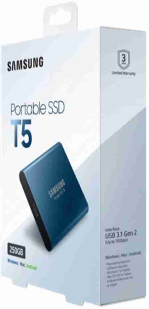 SAMSUNG T5 250 GB External Solid State Drive SSD