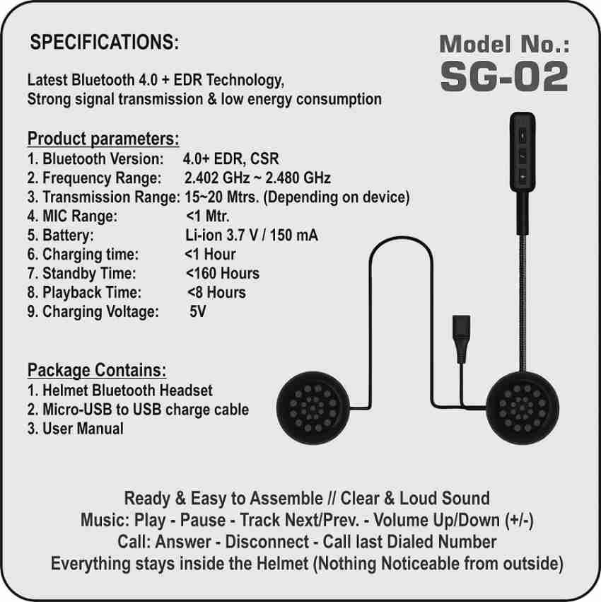 ASG 02 Bluetooth Headset Price in India Buy ASG 02 Bluetooth