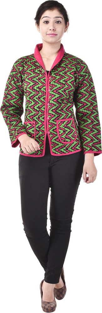 Ethnic Rajasthan Full Sleeve Geometric Print Women Jacket - Buy