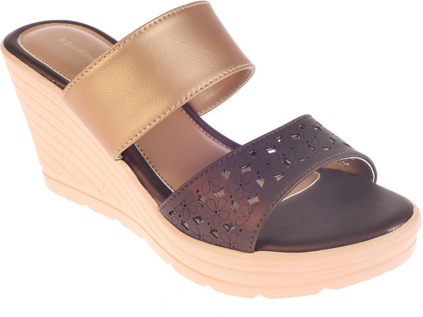 Khadim s Women Brown Copper Sandals Buy Khadim s Women Brown