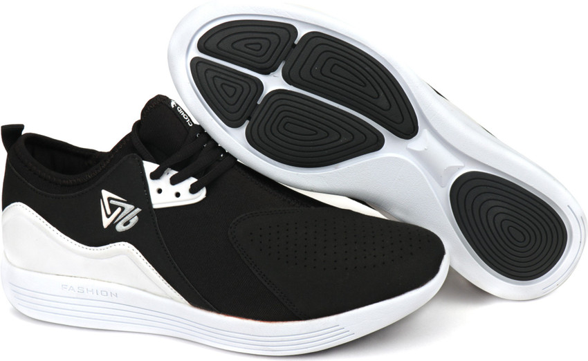 VANDEU Vandeu 166079 BLK WHT SILVER Sports Mens Running Shoes For Men Buy VANDEU Vandeu 166079 BLK WHT SILVER Sports Mens Running Shoes For Men Online at Best Price Shop Online for Footwears in