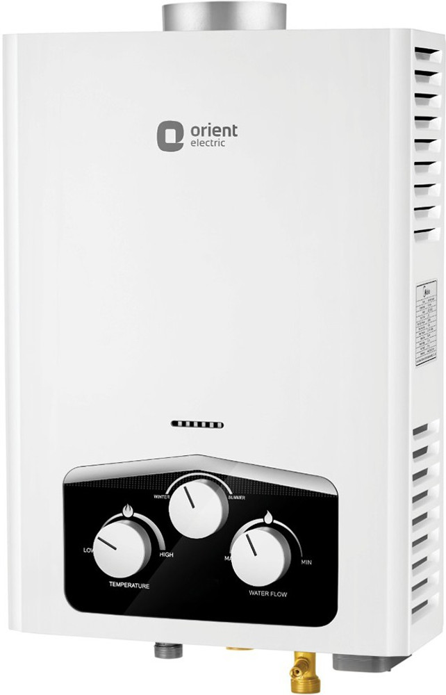 Orient Electric 6 L Gas Water Geyser (GWVN06WPMW - Vento-PNG, White) Price  in India - Buy Orient Electric 6 L Gas Water Geyser (GWVN06WPMW -  Vento-PNG, White) online at Flipkart.com