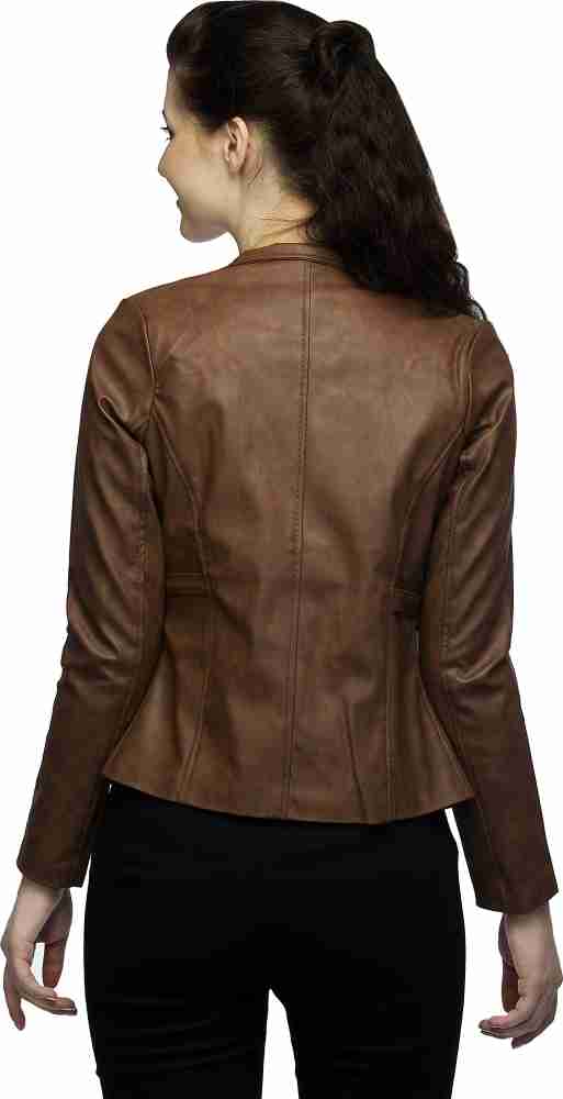 Flipkart leather clearance jacket ladies