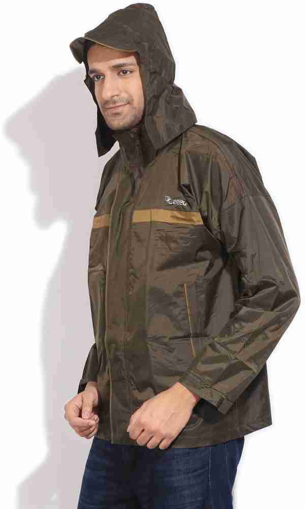 ZEEL Full Sleeve Solid Men Wind Cheater Jacket Buy BROWN ZEEL