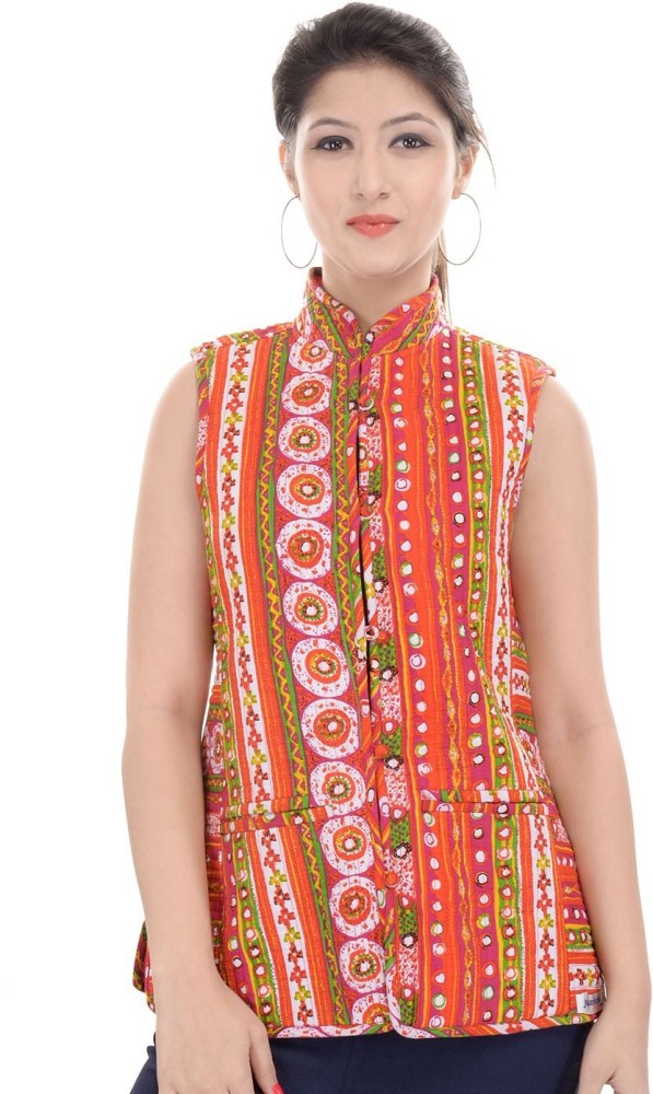 Jaipur Kurti AVK1497 Womens Casual Amaiva Geomatric Moss Crepe Jackets  (Red) in Jaipur at best price by Goyal Trading Company - Justdial