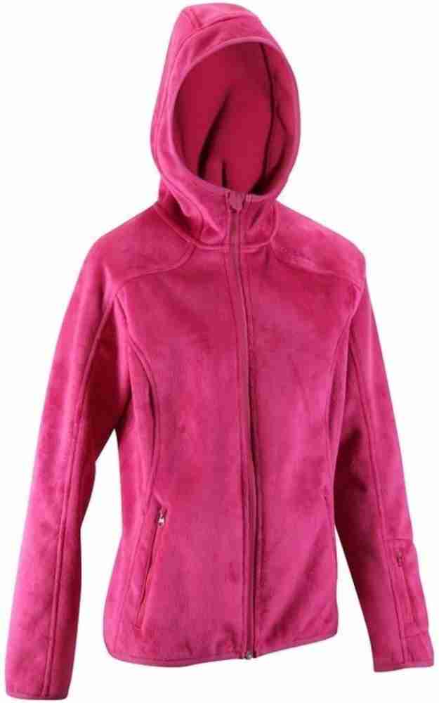 Quechua By Decathlon Women Pink Solid Insulator Sporty Jacket