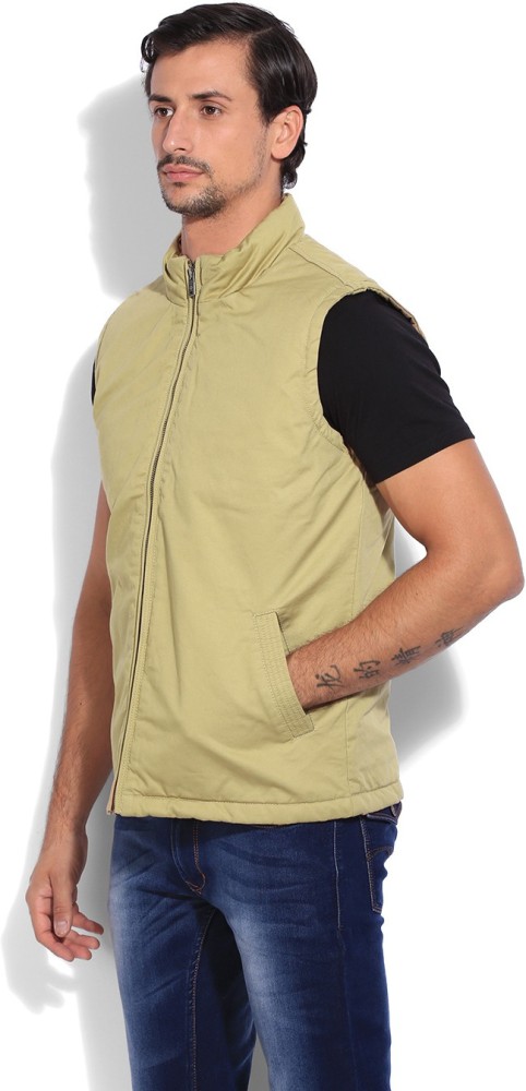 NUMERO UNO Sleeveless Solid Men Jacket Buy KHAKI NUMERO UNO