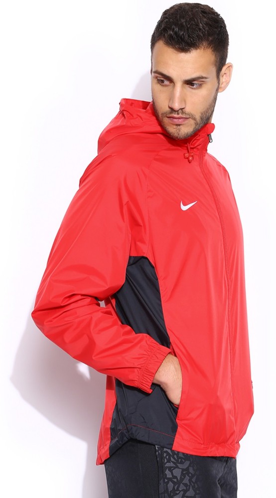 NIKE Full Sleeve Solid Men Rain Jacket Buy Red NIKE Full Sleeve Solid Men Rain Jacket Online at Best Prices in India Flipkart