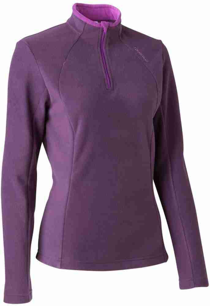 Quechua decathlon women’s full zip hooded jacket size M purple HG