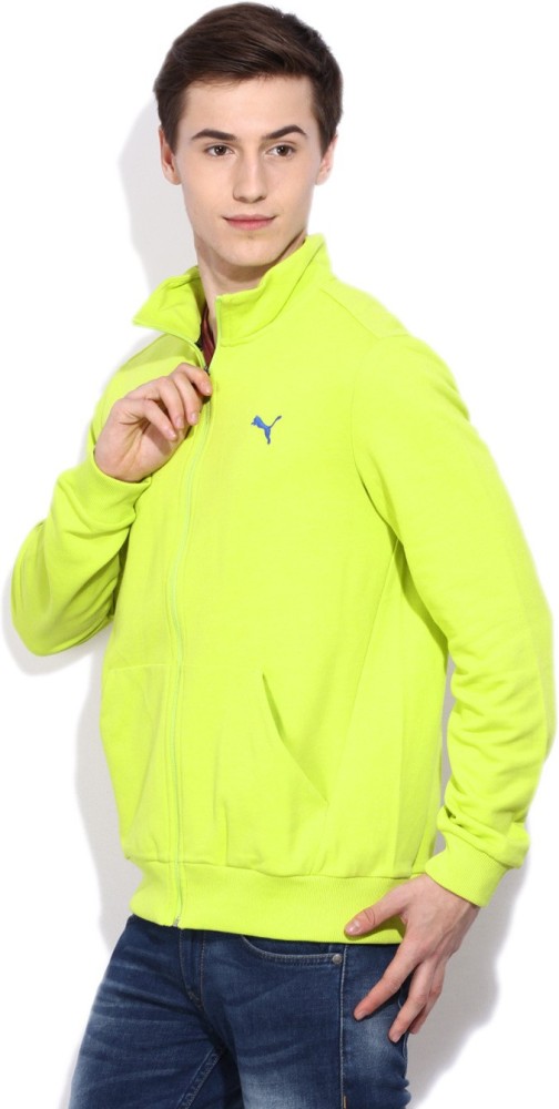 Puma neon green on sale jacket