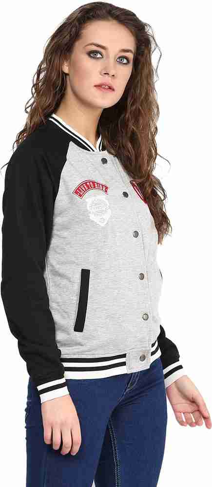 YEPME Full Sleeve Printed Women Jacket Buy Grey Black YEPME
