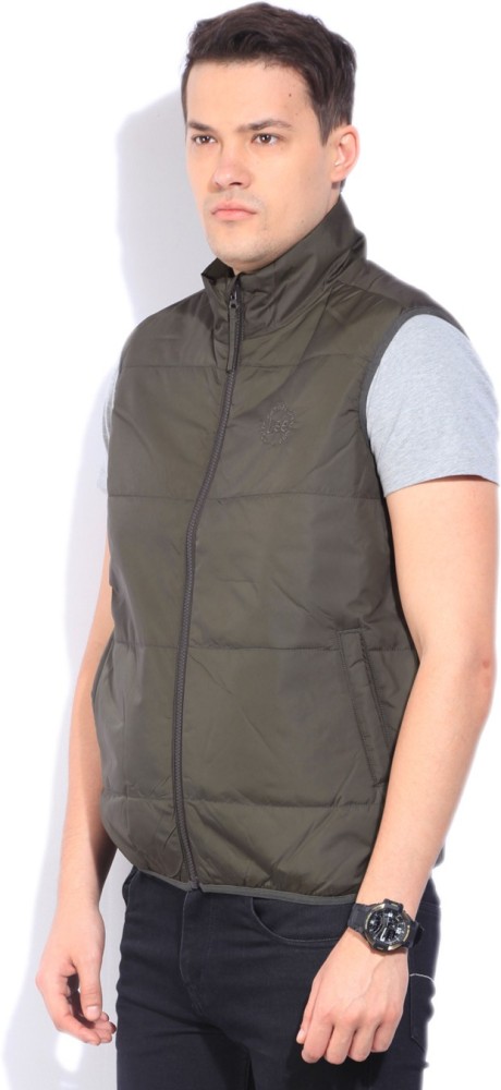 LEE Sleeveless Self Design Men Jacket