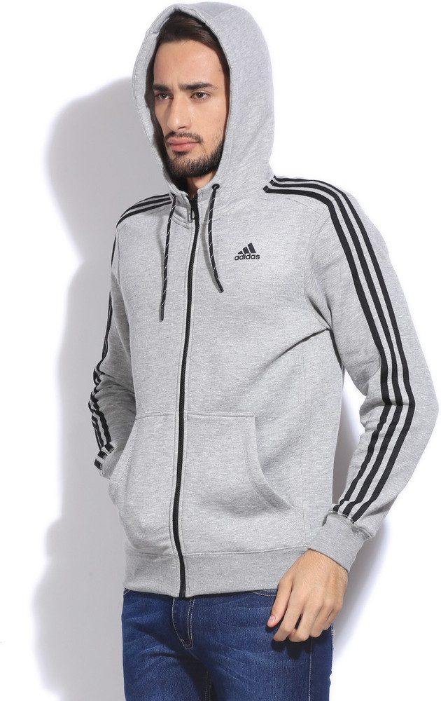 ADIDAS Full Sleeve Solid Men Jacket Buy grey ADIDAS Full Sleeve