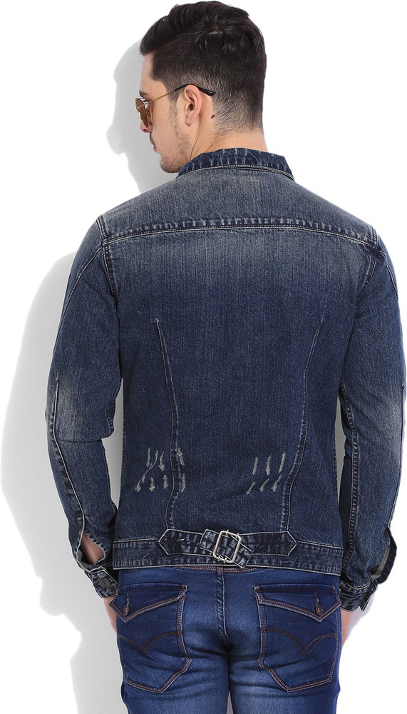 NUMERO UNO Full Sleeve Solid Men Denim Jacket