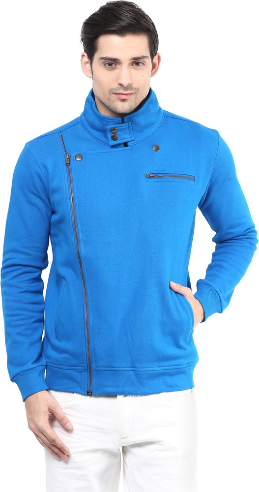 HYPERNATION Full Sleeve Solid Men Jacket Buy Royal Blue
