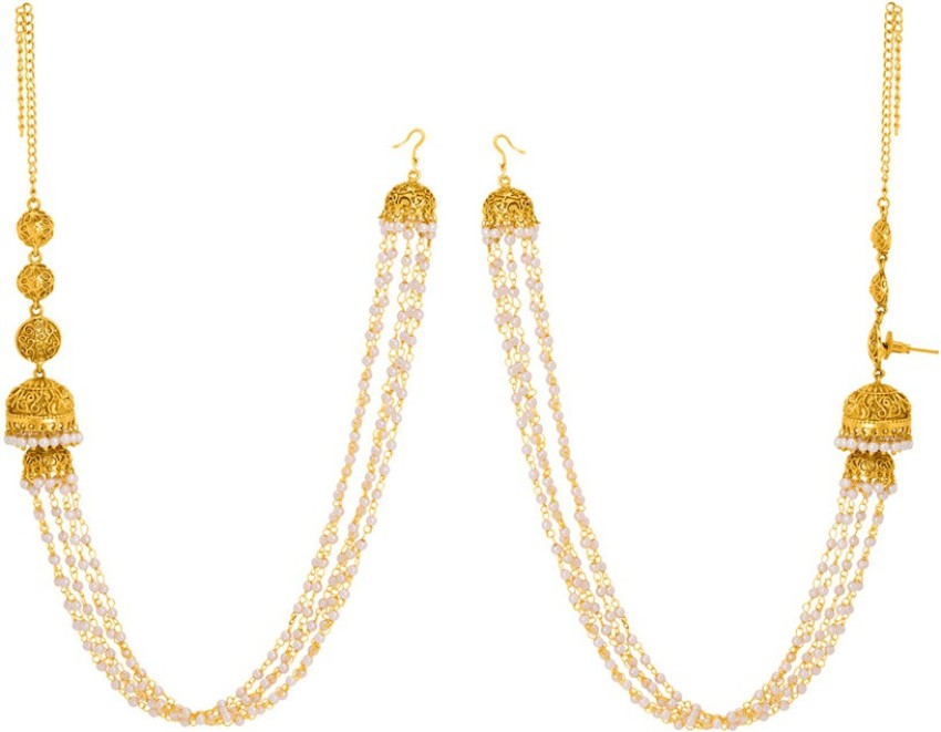 Buy Pearl chandelier earrings Designer Wear  Ensemble