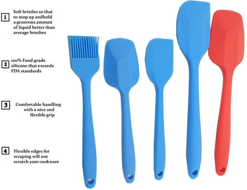 Silicone Spatula Set - 8-Piece 450of Heat-Resistant Kitchen Spatulas