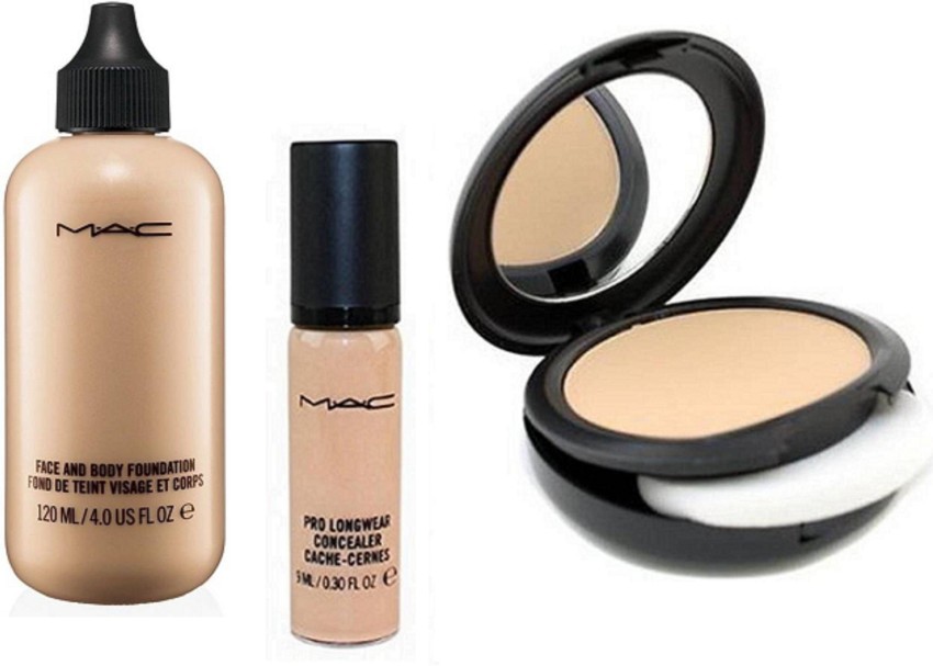 M.A.C Face & Body Liquid Foundation, Concealer With Fix Compact 15g Price in India - Buy M.A.C Face & Body Liquid Foundation, Concealer With Studio Fix Compact 15g online at Flipkart.com
