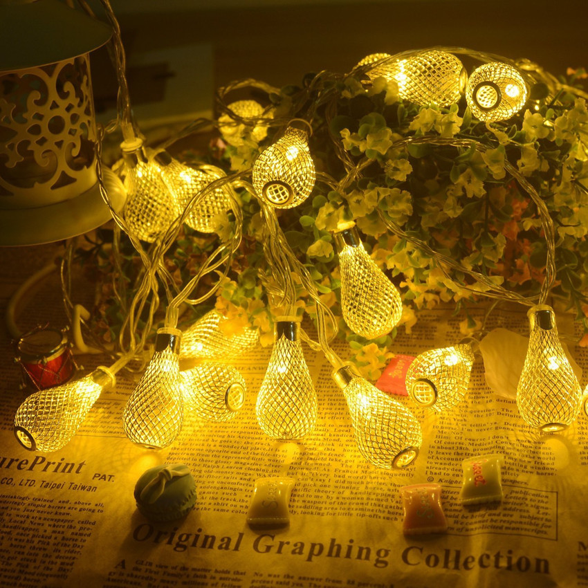 Lilone Warm White 20 Lamps Metal Series Light Drop Shape