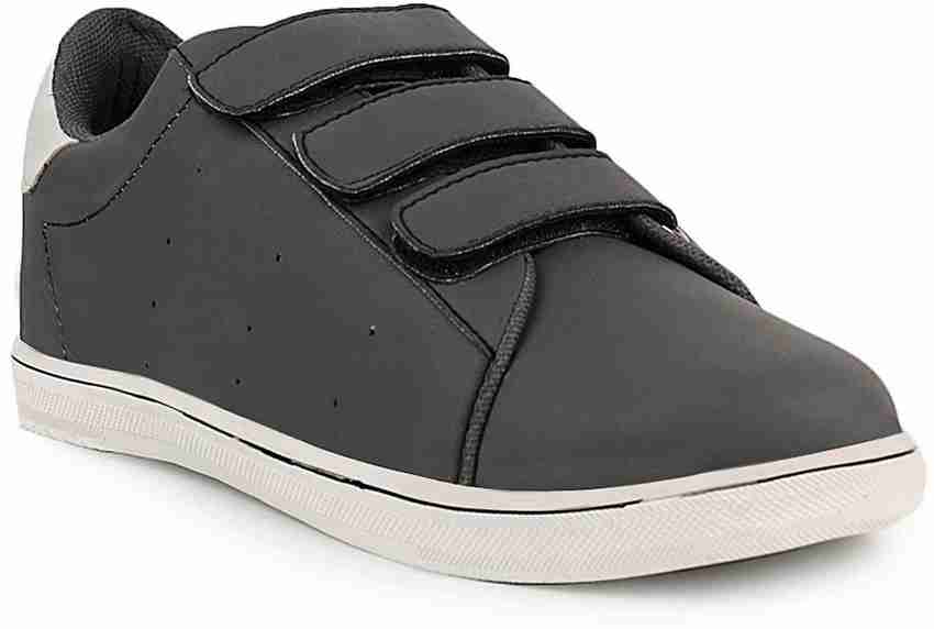 Mens grey velcro shoes new arrivals
