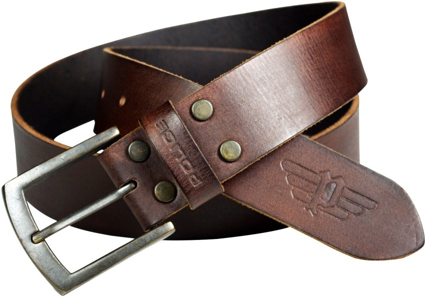 Police Men Casual, Evening, Formal, Party Brown Genuine Leather Reversible Belt  Brown - Price in India