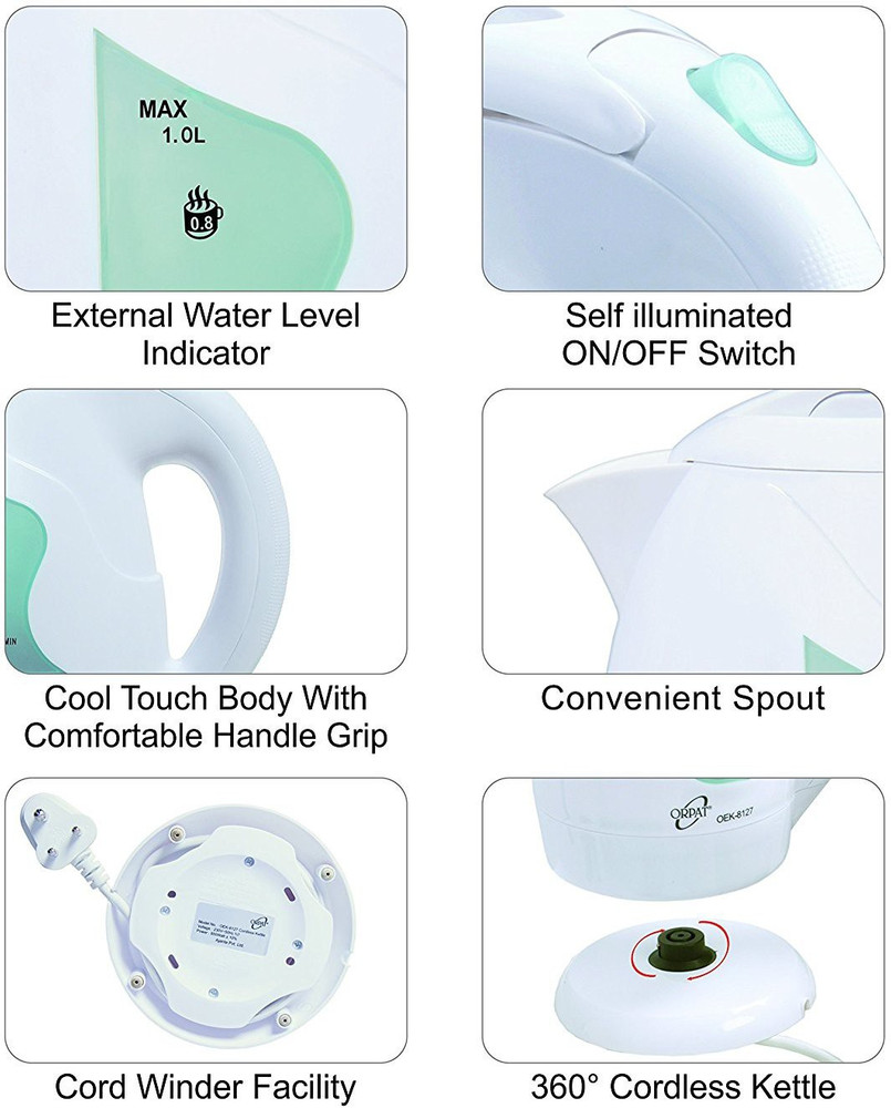 Orpat oek 8127 electric kettle discount