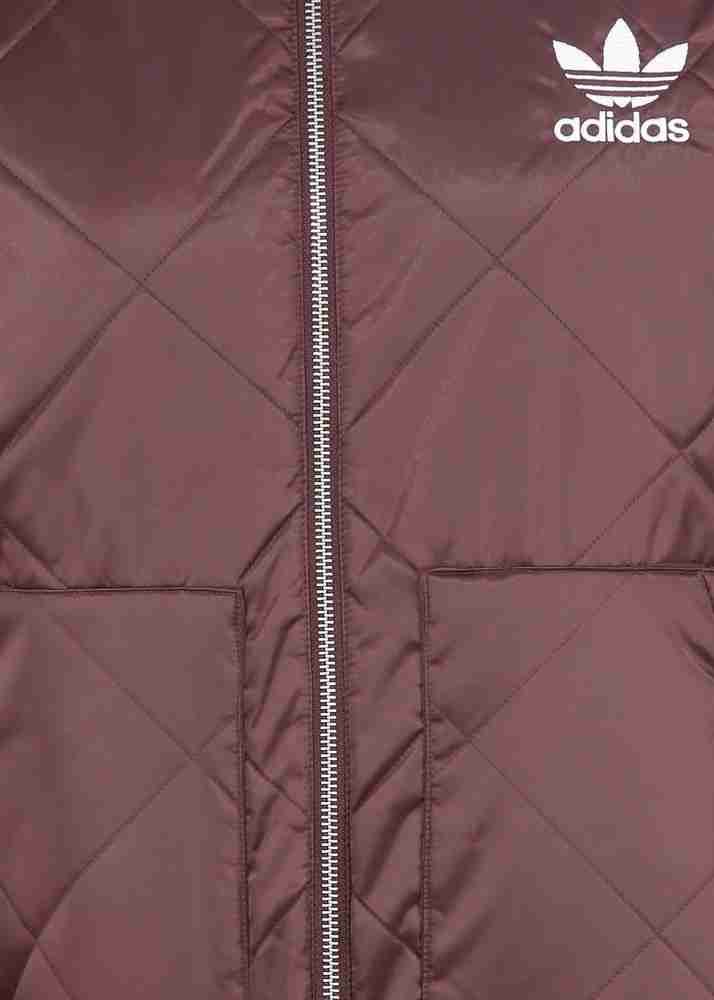 Adidas sst quilted jacket maroon hot sale
