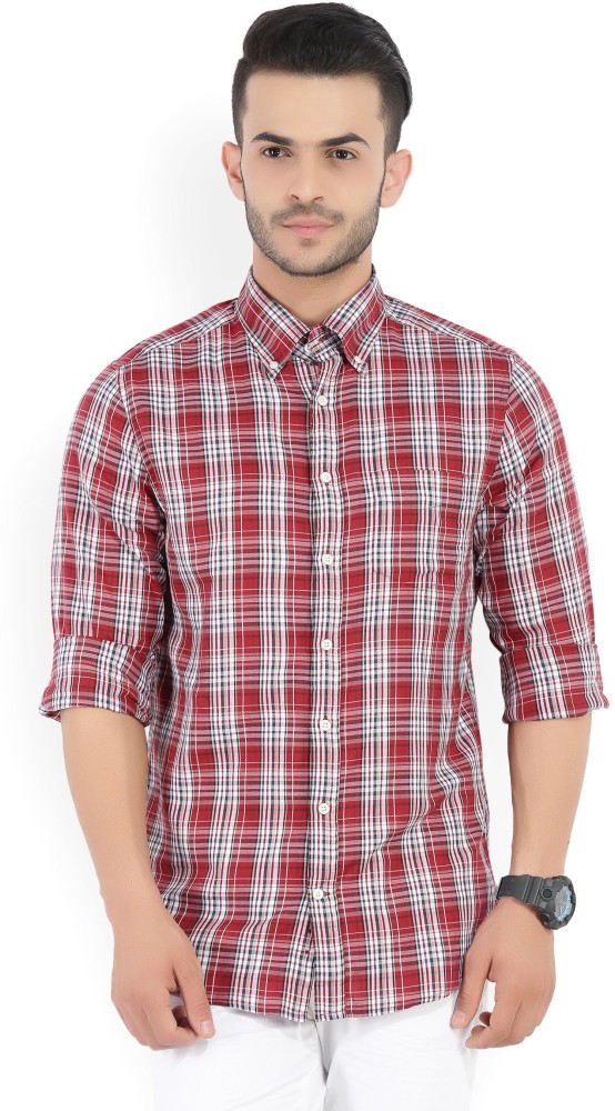 gant red check shirt