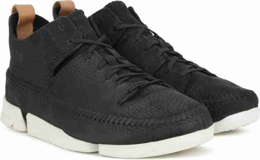 CLARKS Trigenic Flex Black Nubuck Sneakers For Men Buy Black