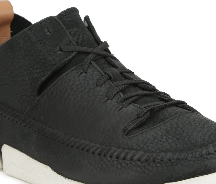 CLARKS Trigenic Flex Black Nubuck Sneakers For Men Buy Black