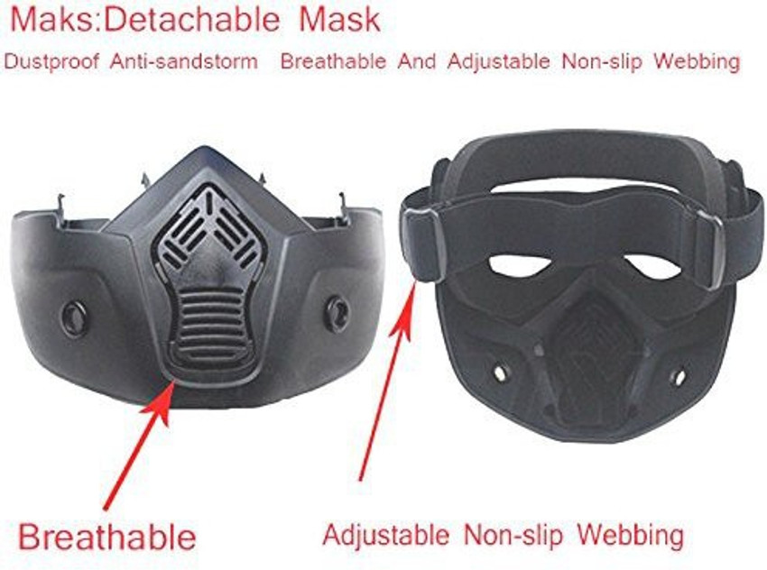 Biking face sales shield