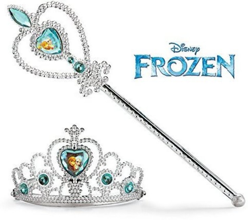 Disney Crown Tiara Frozen Magic Wand accessori per capelli Set Anna ed Elsa  Princess Toy collana