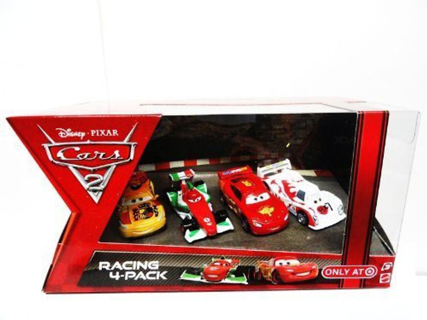 MATTEL Disney Pixar Cars 2 Racing 4 Pack. Usa Only Release 