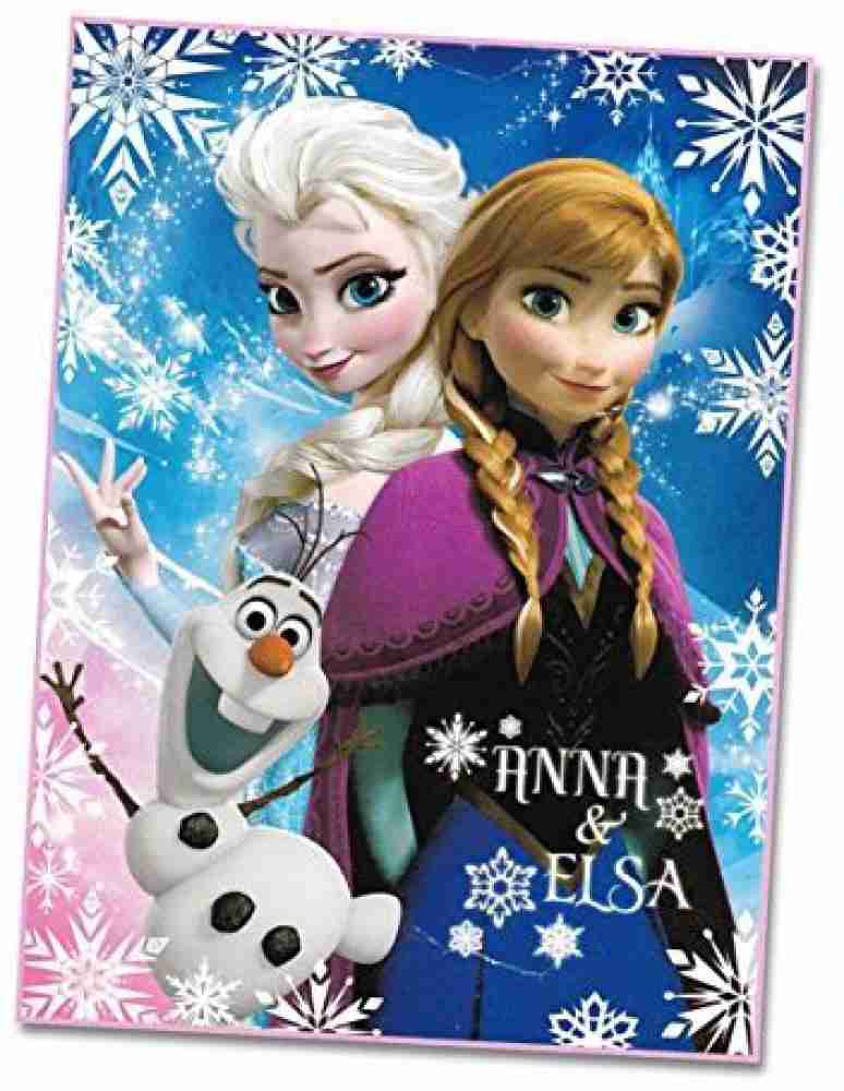 Animewild Disney Frozen Elsa Anna & Olaf Cotton Blanket - Disney