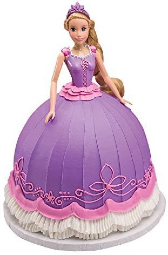 Rapunzel doll birthday cake! Complete with a real full rapunzel Barbie  inside :) | Doll birthday cake, Rapunzel birthday cake, Barbie doll  birthday cake