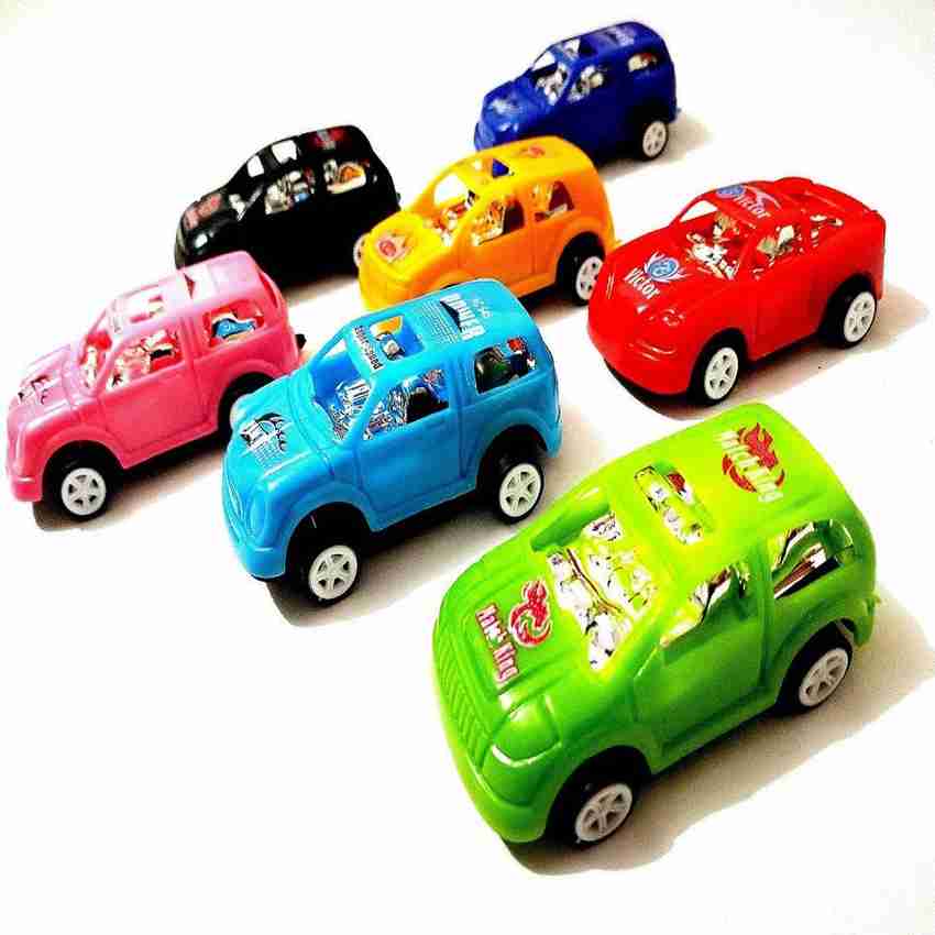 Reyansh Collection 7 PC S Mini Push Back Car Set for Kids 7 PC S