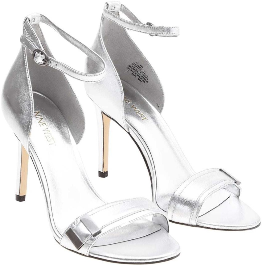 NINE WEST Women Silver Heels Buy NINE WEST Women Silver Heels