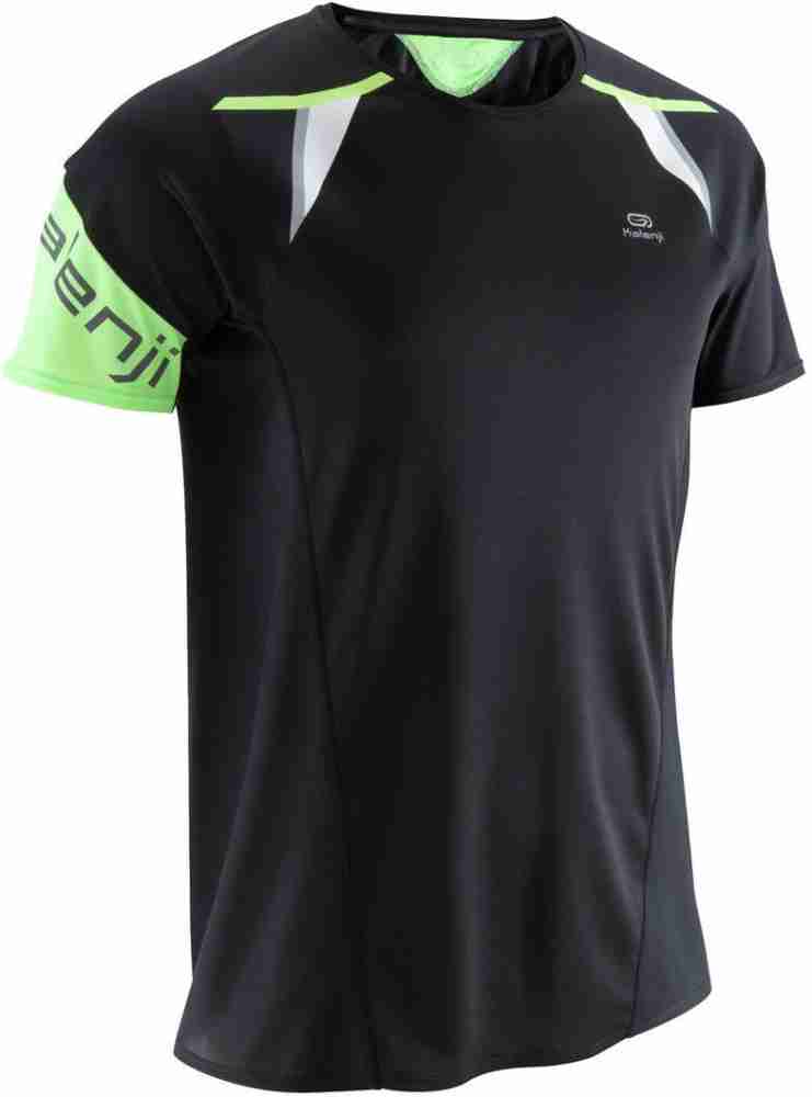 Decathlon - KALENJI Printed Men Round Neck Black T-Shirt - Buy